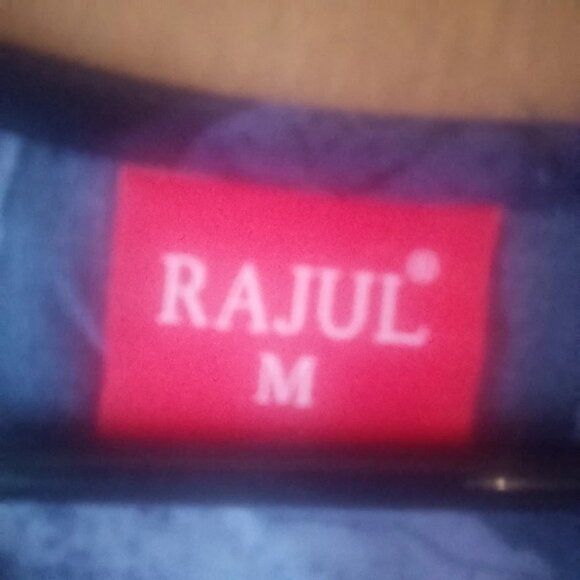 Rajul Women's Blue Short Sleeve Maxi Dress Size M - Picture 4 of 5